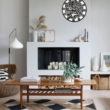 Wooden Silent Non-Ticking Wall Clock for Home Stylish Latest Designer Wall Clock for Home Living Room Bedroom Office Hall